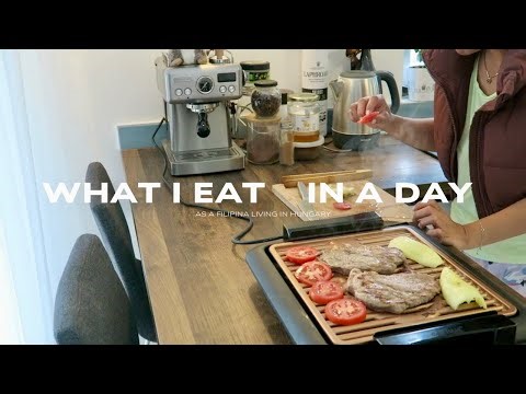 What I Eat in a Day | Smokeless Indoor Grill | Day in my Life Living in Hungary