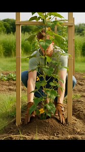 Bicycle Trellis: Creative Vertical Garden for Cucumbers | Simple Recipe Secrets