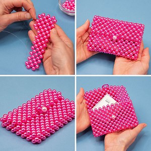573K views · 10K reactions | Simple and easy to make a beaded wallet/mini bag - DIY purse! | Miarti - Creative ideas | Facebook