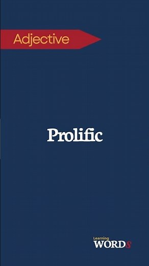 What Does "Prolific" Mean? | Advanced English Made Simple