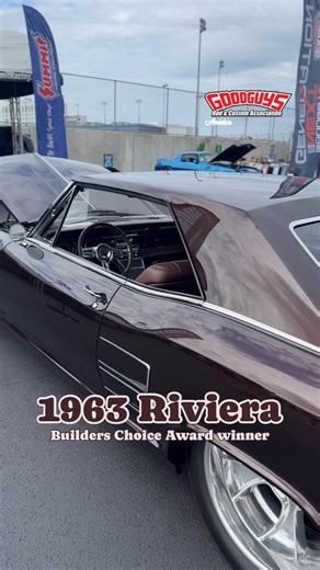 1963 Buick Riviera from The East Coast Hot Rod Garage. Rootbeer Brown PPG Refinish USA & Canada / Refinition PPG paint Owner: Jeff & Dee Dee Engine: LS3 Chassis: Art Morrison Enterprises #goodguys24 📍1st @grundyinsurance Mid-Atlantic Nationals presented by @randmperformance #goodguyscarshow #buick #riviera #buickriviera #classiccars #classiccars #hotrod #goodguysrodandcustom | Goodguys Rod & Custom Association