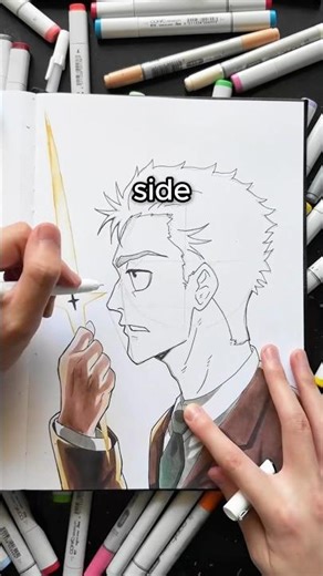 How to Draw SIDE PROFILE Faces!! ✍️👀 #drawingtutorial