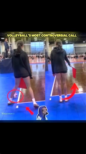 Controversial call 🚩😭 (subscribe) #volleyballshorts #volleyball #aura #empire #algorithm #spike