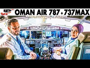 Oman Air Cockpit Boeing 737MAX Dubai & 787 Munich