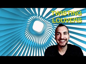 Twisting Louvers