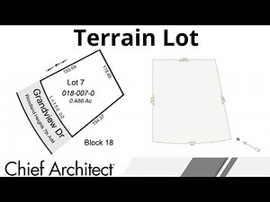 Tracing a Terrain Lot Image to Create a Site Plan or Terrain Perimeter