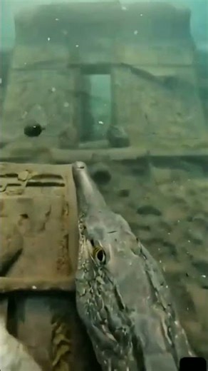 Croc in GoPro – Lost Ancient City Underwater 🌊”
