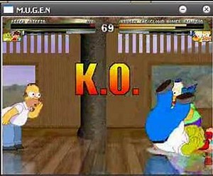MUGEN: Peter & Ryu Vs. Homer & Krusty