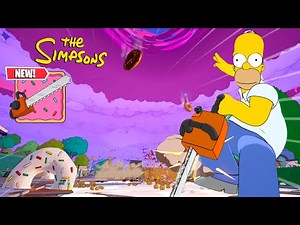 NEW Donut Storms & Cartoon Chainsaw are INSANE (Fortnite Simpsons Update)