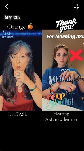 She’s got a few sign parameters wrong. So I’m helping show her the correct sign parameters and signs. #ASL #facebookreels #duet | ASL SuzyQ