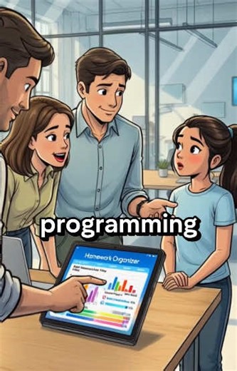 This girl spends hours on computer in library, she created a app help for school homework and documentation 🤓 #storytime #successStory #american #fyp #schoolgirl