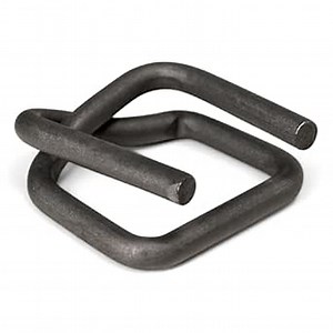 ESK Packaging® 1" Strapping Buckle – Reusable Heavy-Duty Self Locking Phosphate Coated Wire Buckles for Cord Strapping, Metal Buckle 200/Case