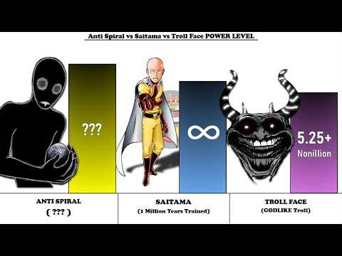 SAITAMA ALL FORMS vs ANTI SPIRAL vs TROLL FACE - Power Level Comparison (2026)🔥