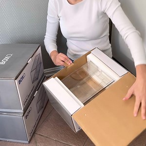 Ryddet "litt" under vasken på kjøkkenet 🤠 Rart hvor stor endring 3 stablebare skuffer kan gjøre 🙏 | Boxo.no