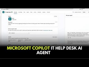Microsoft Copilot IT Help Desk AI Agent
