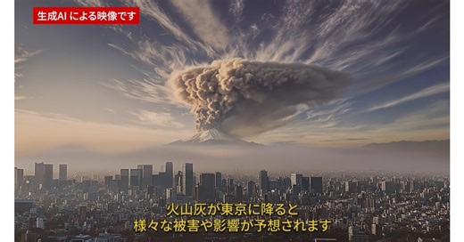「もし富士山が噴火したら」をAIで動画化　東京都、火山灰の被害や対策を伝える特設サイト公開