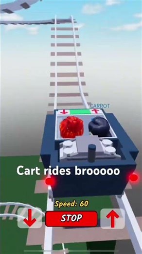 Cart rides in Roblox be like #roblox #67