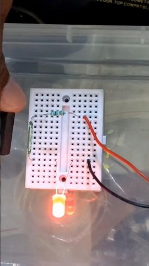 Reed switch magnetic switch working and circuit #cbtronics #shortvideo
