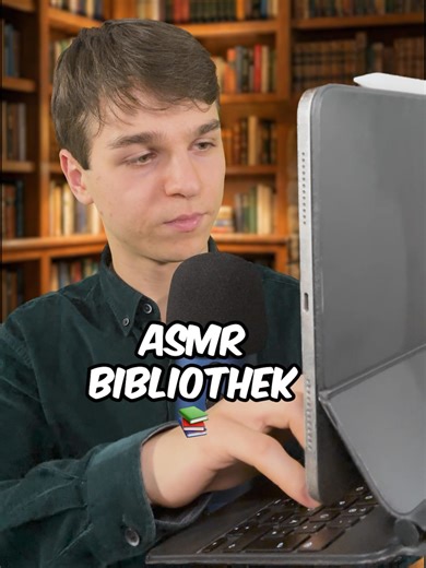 Besuch in der ASMR Bibliothek: Was liest du gerade für Bücher? #asmr #asmrdeutsch #entspannung