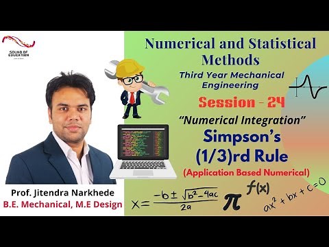 Numerical Integration | Simpson's (1/3)rd Rule | Unit- 03
