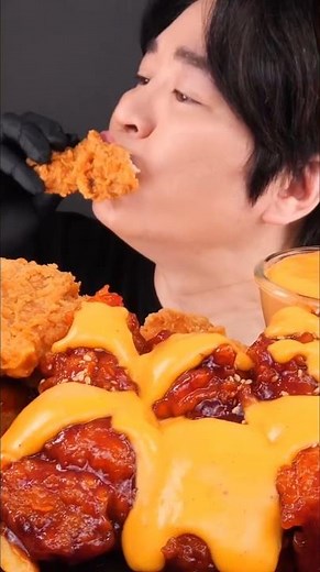 ASMR KFC Fried Chicken Eating Sounds 🍗