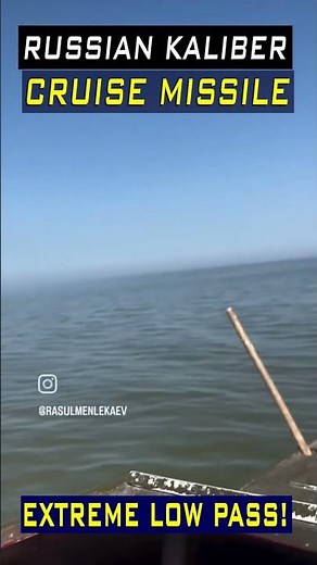 Kalibr Cruise Missiles Fly Low Over Fishermen!