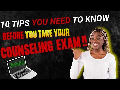 🚨 10 Counseling Exam Tips (Please Don’t Skip the Last One) FREE Study Materials Below! #cpce #nce
