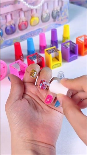 Extreme Nail Art Test One Click Perfect Nails #shorts #stationery