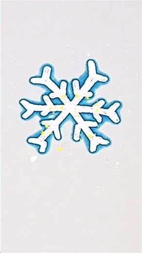 How to draw a Snowflake ❄️ Easy ! #shorts