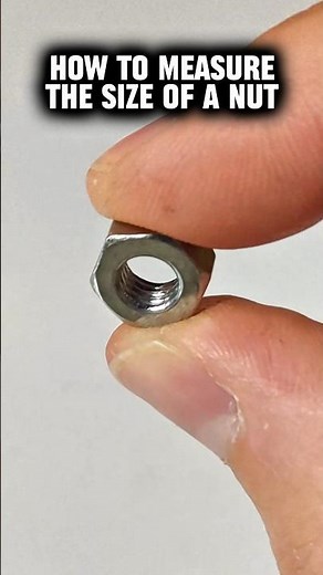 How to Measure Nut Thread Size without the Bolt #diy #tools #shorts #tips