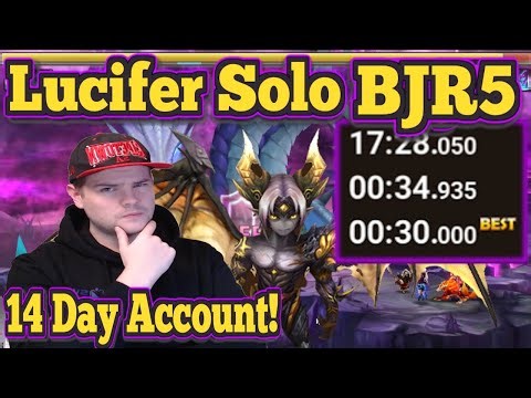 30sec Solo R5 14 Days Account! - Solo Lucifer BJR5 Guide SeiiLuci Ep 5 - Summoners War