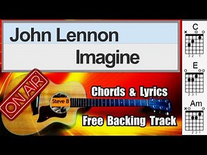 🎸Imagine - John Lennon - Cover - Free Backing Track -Chords and Lyrics