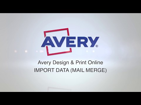 Avery Design & Print - Using Mail Merge