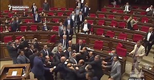 Armenian Parliamentarians Exchange Blows After Coronavirus Aid Criticism