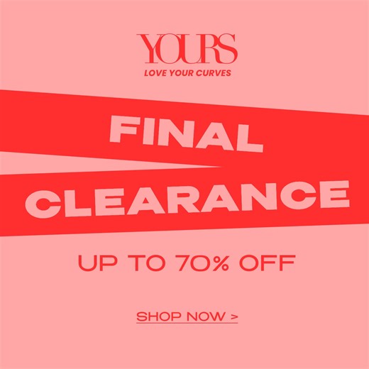 Our final clearance sale continues 💸 Shop now for 1000's of discounts 🛍️ Shop our sale now 👉 https://bit.ly/474hhRT | Yours Clothing