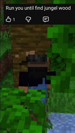Run until find jungle wood🪵ll#minecraft#find#gaming#mincraftshort#games #jungle#short#viral