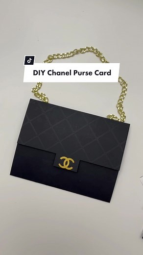 Handmade Chanel Bag Birthday Card Tutorial