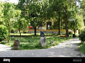 Artworks in the Academy of Fine Arts Sculpture Garden, Zagreb, Croatia Stock Photo - Alamy