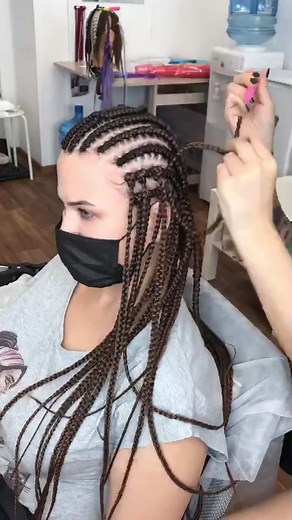 Я могу вот так и ещё много как , inst - panda_braids #косы #рек #брейды #топ