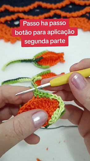 Tutorial de Crochê: Botão de Aplicação Parte 2