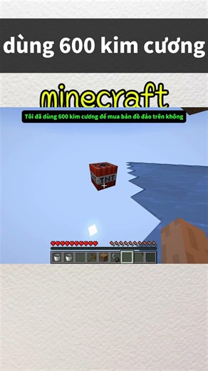 dùng 600 kim cương #minecraft #daulac