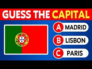 Guess Every Capital City 🚩 Easy Through Impossible | Geography Quiz Challenge