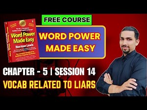 Word Power Made Easy | Session 14 - How to Talk About Liars & Lying | By Aditya Sir