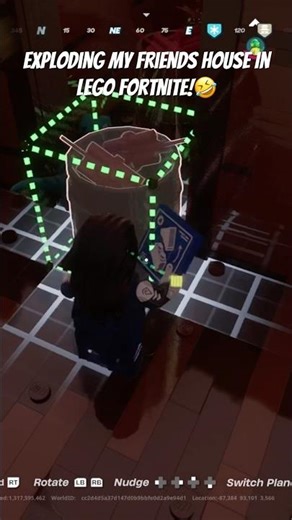 Exploding My Friends House In Lego Fortnite!🤣