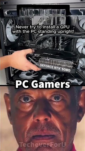 💀 NEVER INSTALL A GPU LIKE THIS… #pcgaming #benchmark #rtx5050 #gtx1080ti