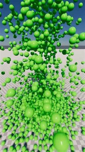 3K falling Green Ballons
