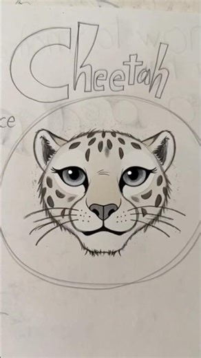 The Cheetah Sketch Came to Life! 🐆✨ #shorts #cheetah #kidsart #drawing #art