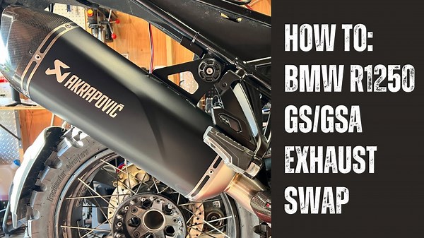 BMW R1200 1250 GS GSA Exhaust Removal and Installation Guide