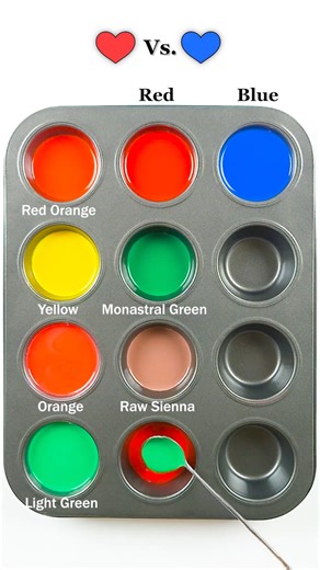 Satisfying Color Mixing Magic: 5 Paints ☞ 76 Beautiful Colors! #colormixing #satisfying #trending #asmr | Painting Academy