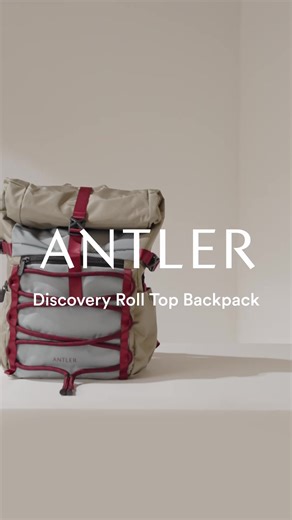 Meet our Discovery Roll Top Backpack. Water-resistant, lightweight, and built for adventure. | Antler